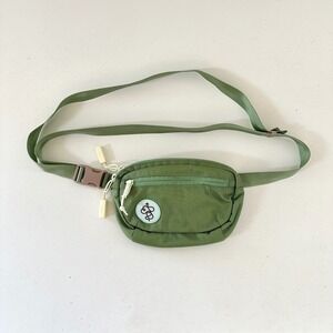 Baboon To The Moon Fannypack Mini Green Nylon Belt Bag Crossbody Hiking Outdoor